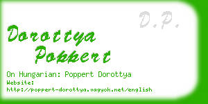 dorottya poppert business card